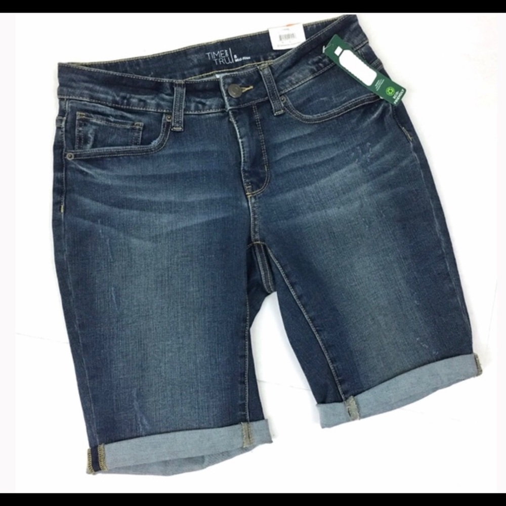 🍀New women's denim chort bermudas size 6 and more